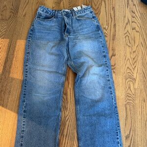Zara Relaxed Fit Denim Jeans - Medium Blue